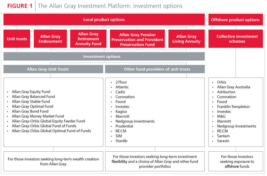 Allan Gray Investment Platform: investment options